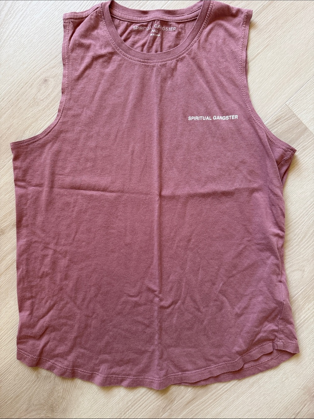 Spiritual Gangster Dusty Rose Muscle Tank